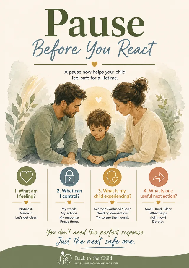 Preview of the Pause before you react poster