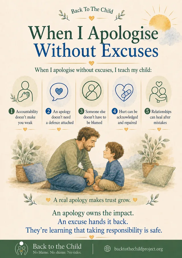 When I Apologise Without Excuses poster artwork