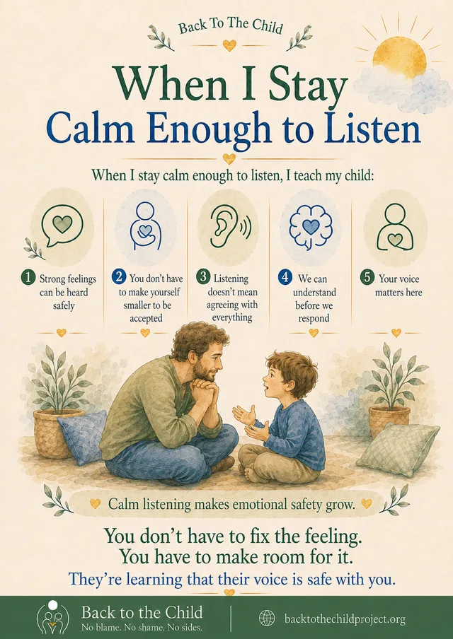 When I Stay Calm Enough to Listen poster artwork
